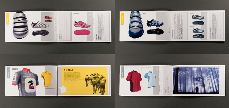 Nike Lance Armstrong shoe catalog spreads