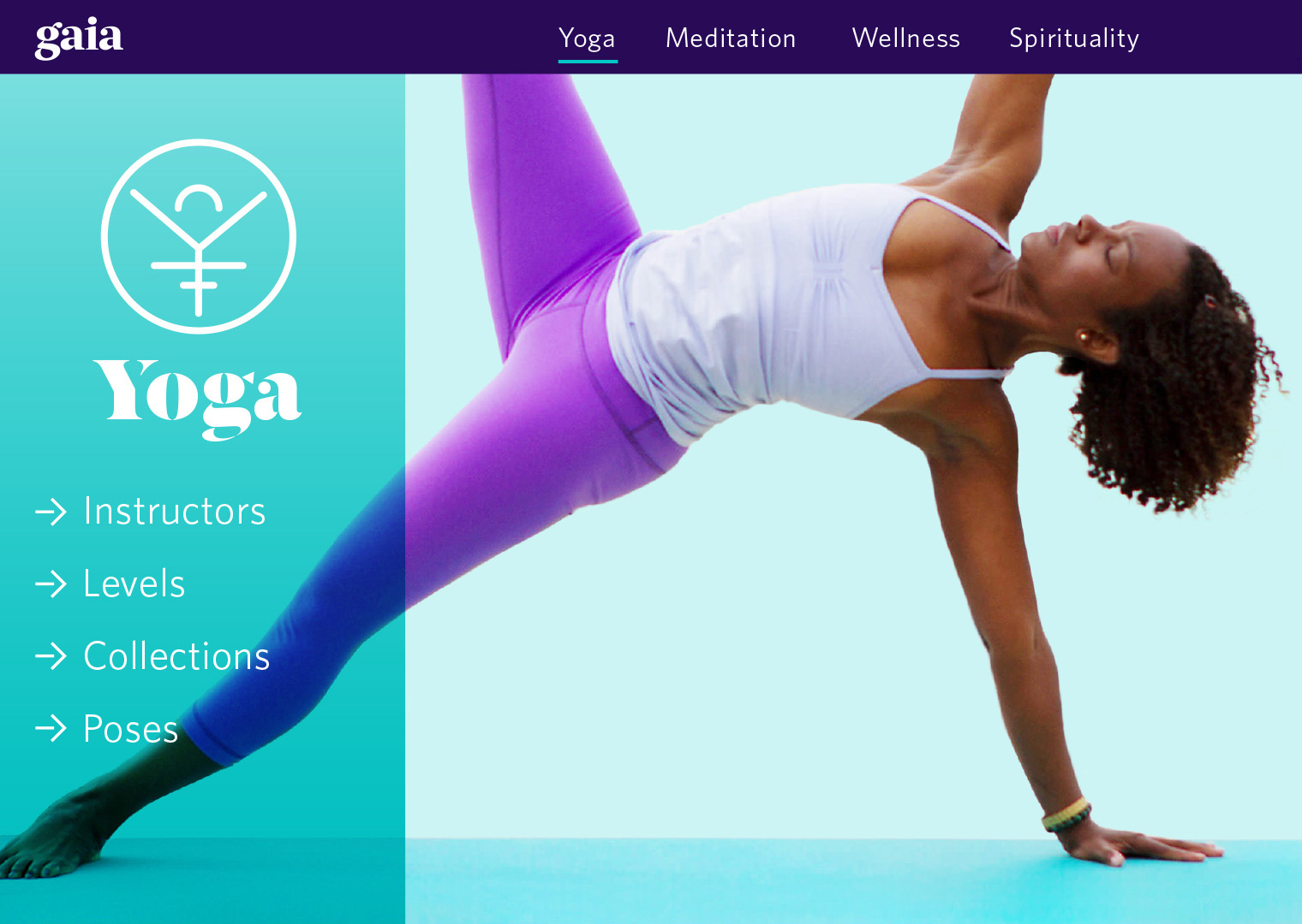 Gaia website yoga