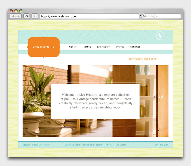 Live Historic website