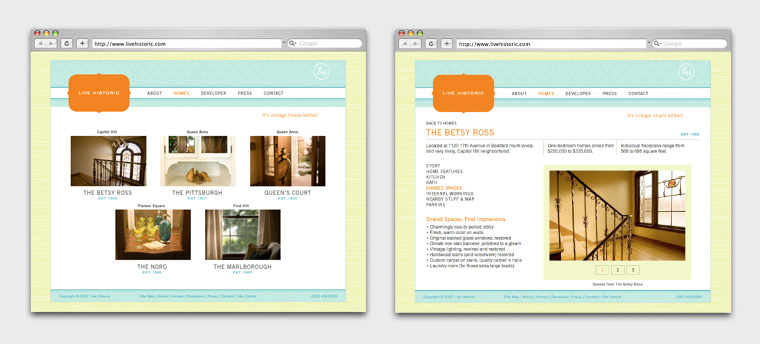 Live Historic website