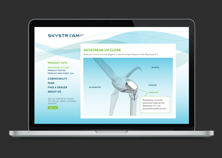 Skystream website
